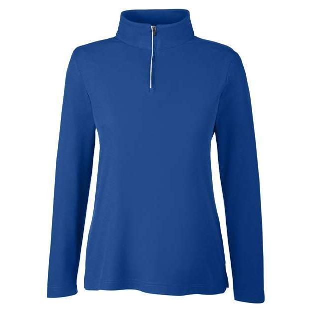 CORE365 Women's Fusion ChromaSoft™ Pique Quarter-Zip Pullover
