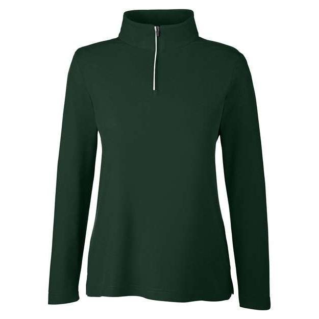 CORE365 Women's Fusion ChromaSoft™ Pique Quarter-Zip Pullover
