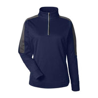 CORE365 Women's Market Snag Protect Mesh Colourblock Quarter-Zip Pullover