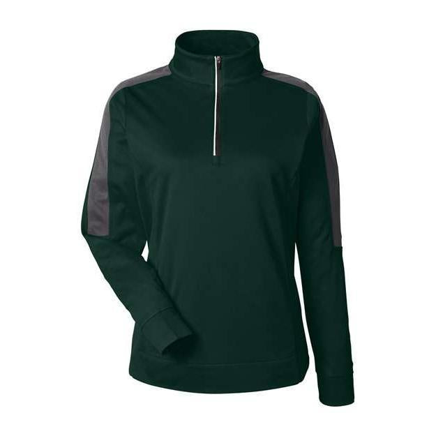 CORE365 Women's Market Snag Protect Mesh Colourblock Quarter-Zip Pullover