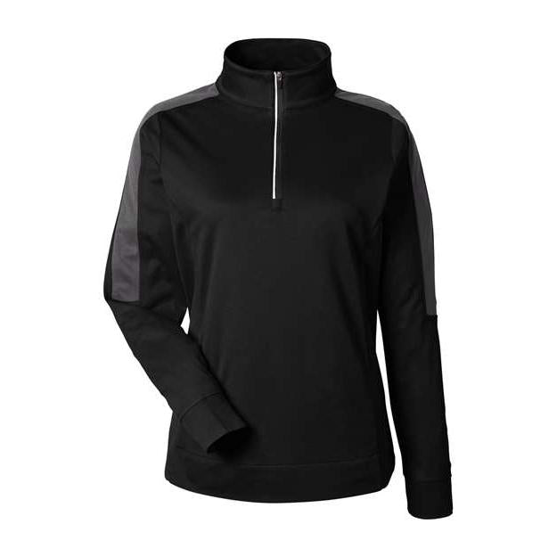 CORE365 Women's Market Snag Protect Mesh Colourblock Quarter-Zip Pullover