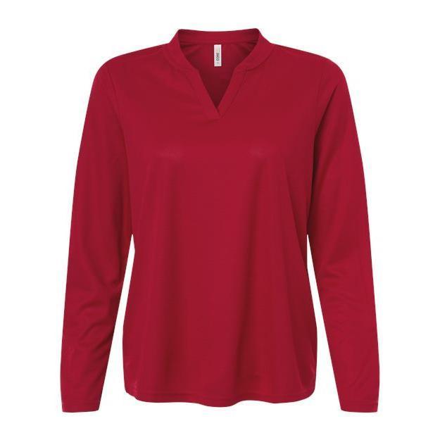 CORE365 Women's Nova Performance Long Sleeve Pique Polo
