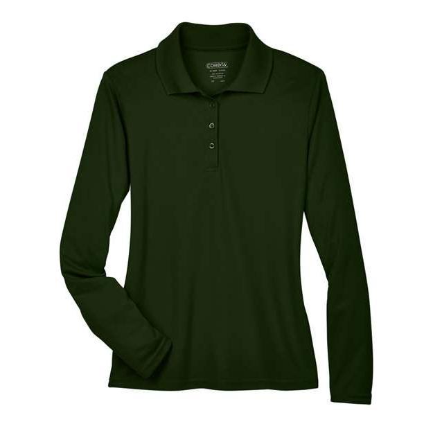 CORE365 Women's Pinnacle Performance Long Sleeve Piqué Polo
