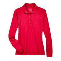 CORE365 Women's Pinnacle Performance Long Sleeve Piqué Polo