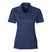 CORE365 Women's Radiant Performance Piqué Polo with Reflective Piping