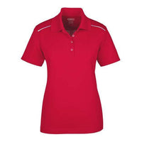 CORE365 Women's Radiant Performance Piqué Polo with Reflective Piping