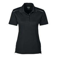 CORE365 Women's Radiant Performance Piqué Polo with Reflective Piping