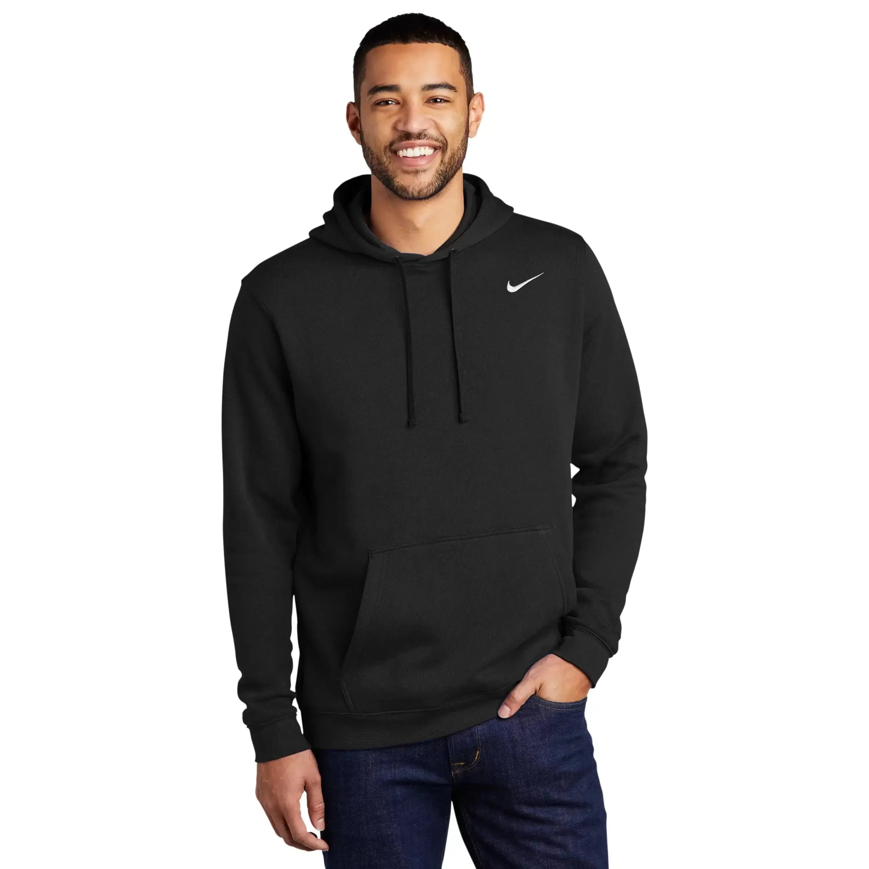 Nike club pullover hoodie grey best sale