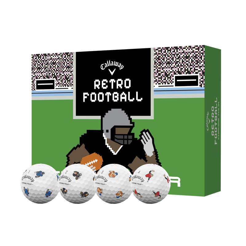 Callaway Chrome Tour Retro Football Golf Balls
