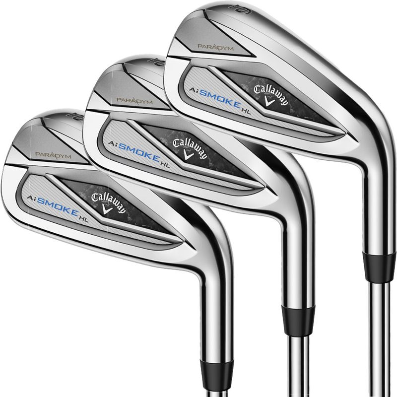 Callaway Paradym Ai Smoke HL Iron Sets - 5-PW/AW - Steel - Rental Used
