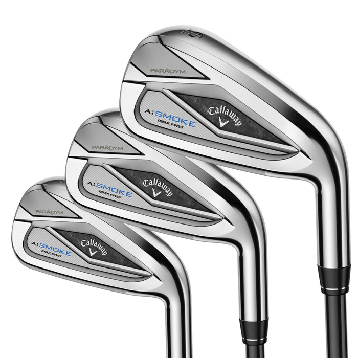 Callaway Paradym Ai Smoke MAX FAST Iron Sets - 7-PW/AW - Graphite - RH - Demo Used