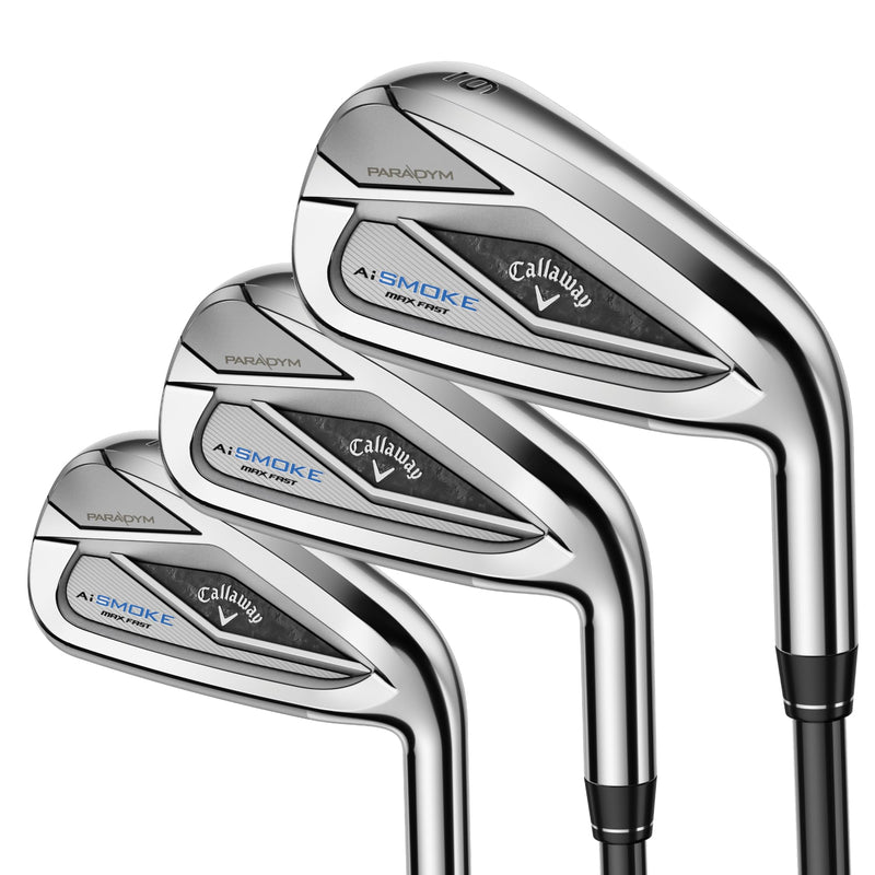 Callaway Paradym Ai Smoke MAX FAST Iron Sets - 7-PW/AW - Graphite - RH - Demo Used