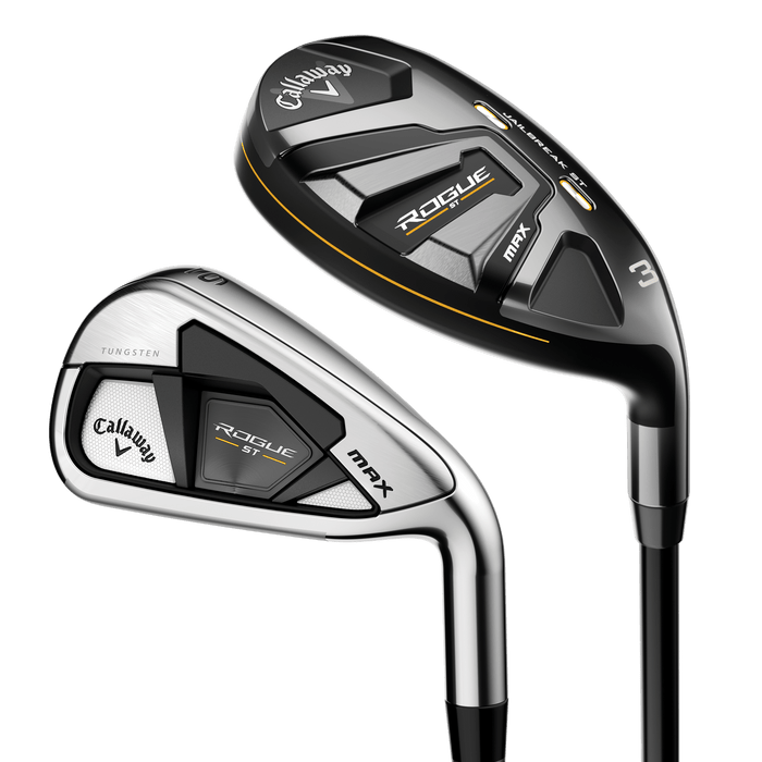 Callaway Rogue ST Max OS Combo Iron Set - 4H, 5H, 6-PW/AW - RH - Steel - Demo Used