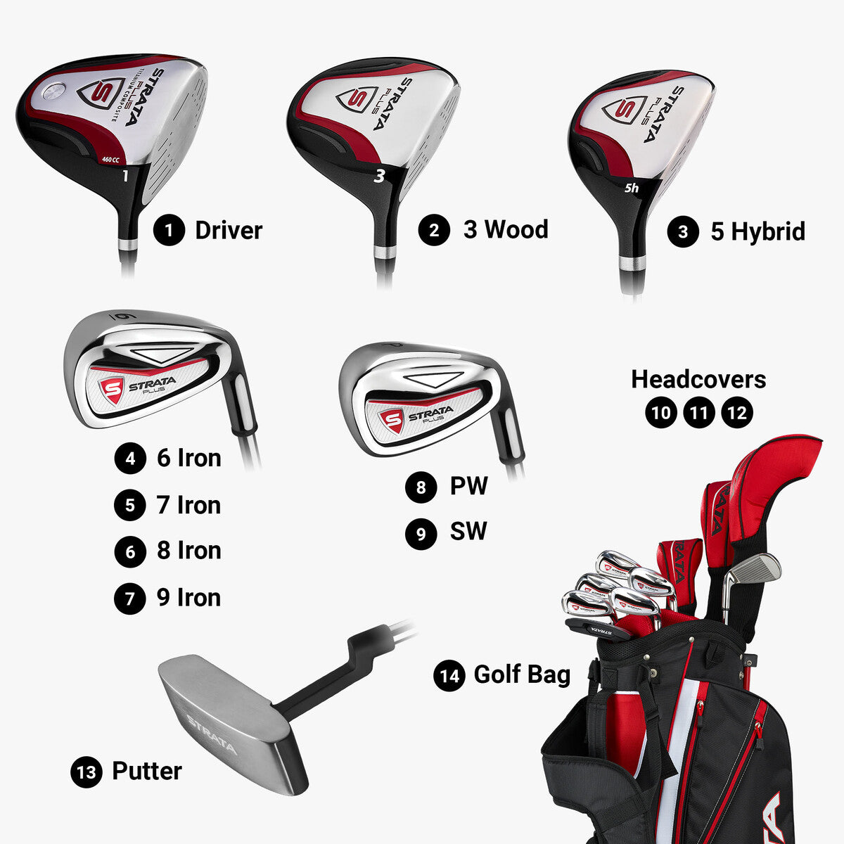 Callaway Strata Plus 14 Piece Package Set - Mens