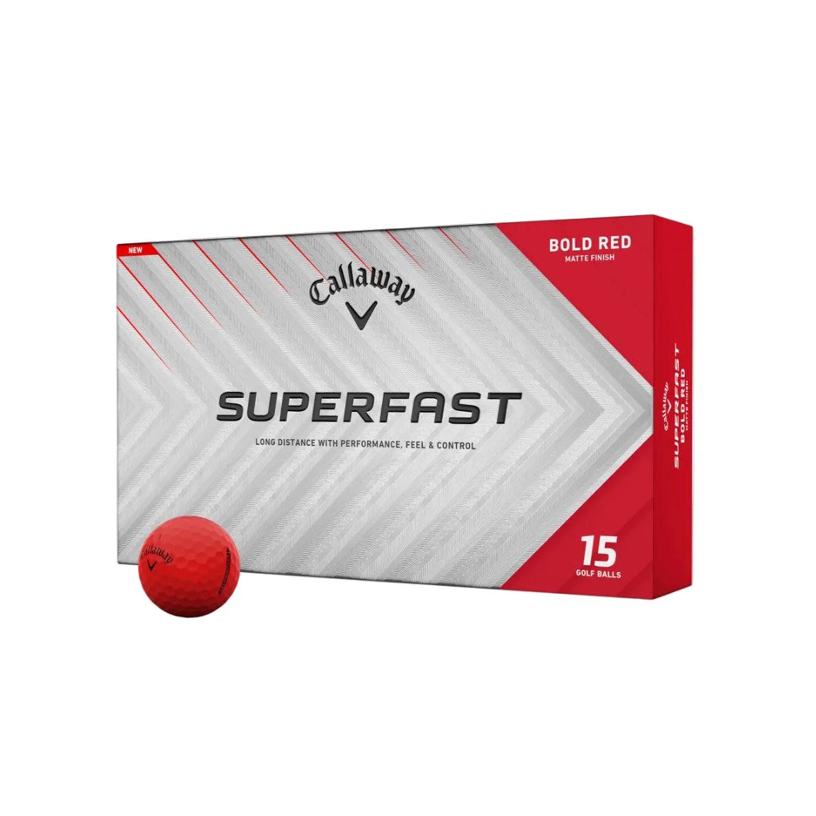 Callaway Superfast Bold Matte Red 15-Pack Golf Balls