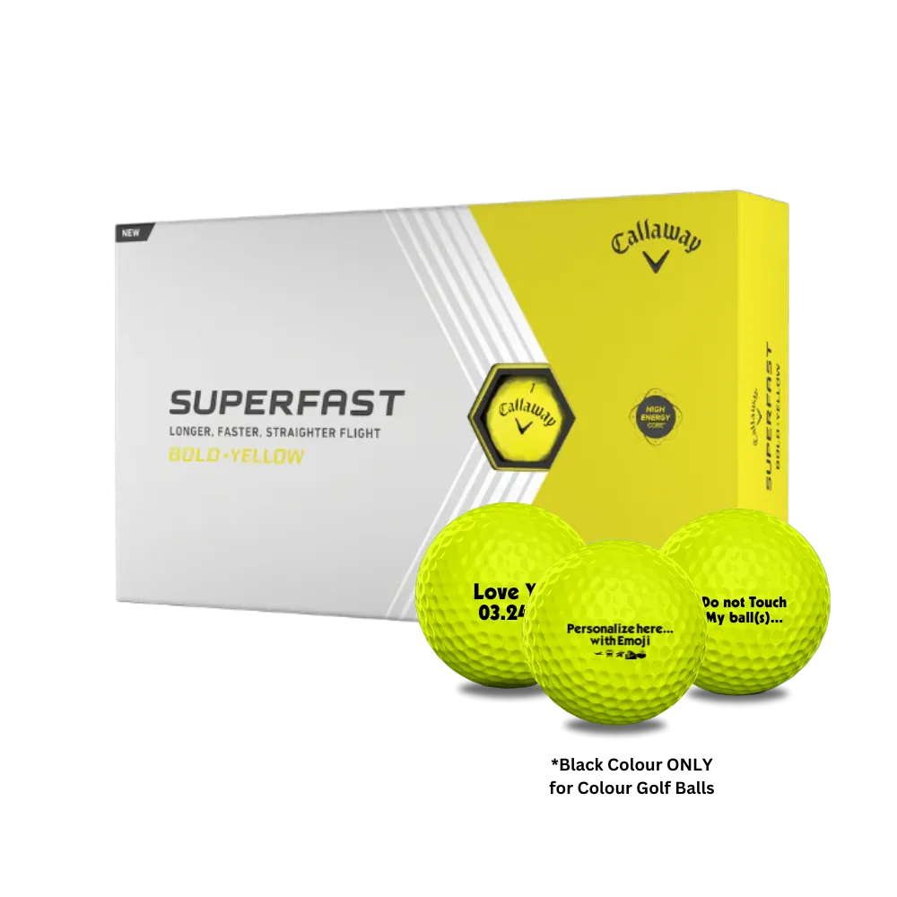 Callaway Superfast Personalized Golf Balls