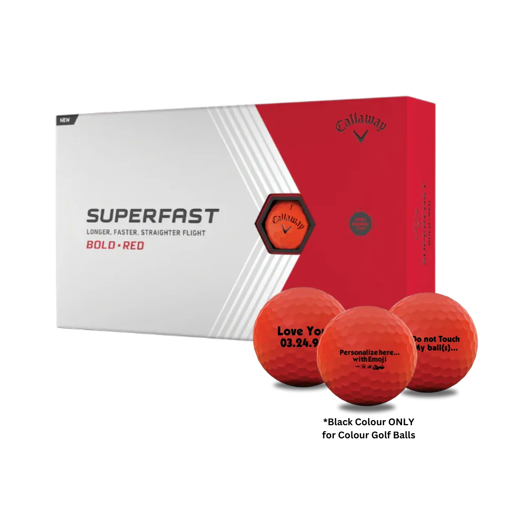Callaway Superfast Personalized Golf Balls