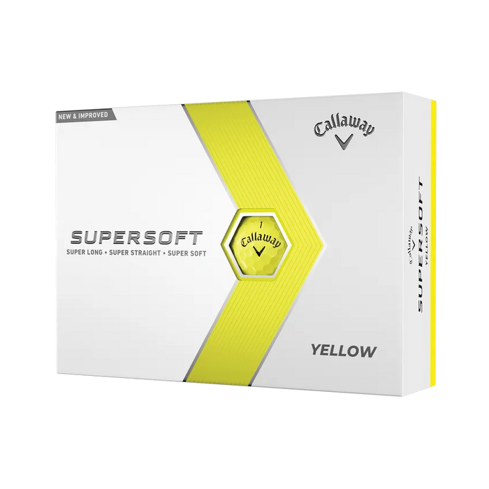 Callaway Supersoft 23 Golf Balls - Yellow - One Dozen