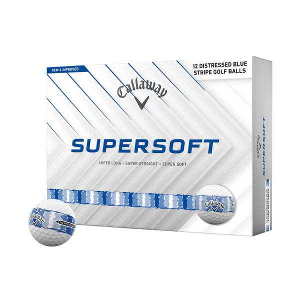 Callaway Supersoft Distressed Blue Stripe Dozen