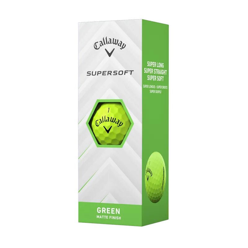 Callaway Supersoft Golf Balls - Matte Green - One Dozen