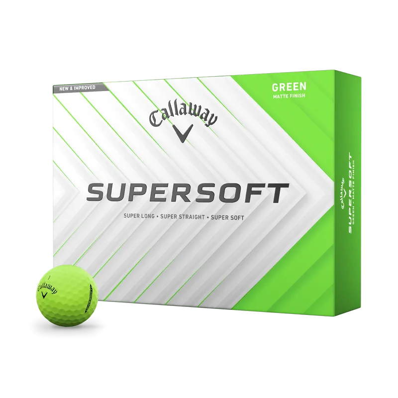 Callaway Supersoft Golf Balls - Matte Green - One Dozen
