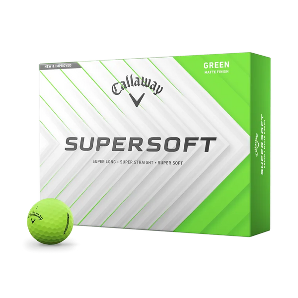 Callaway Supersoft Golf Balls - Matte Green - One Dozen