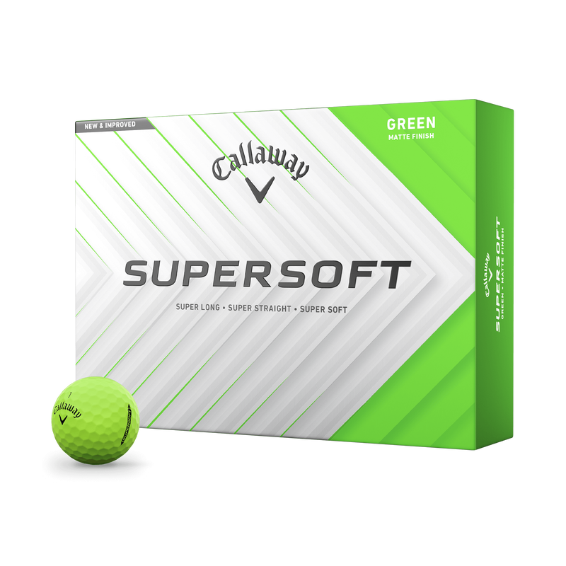 Callaway Supersoft Golf Balls - Matte Green - 2-Pack