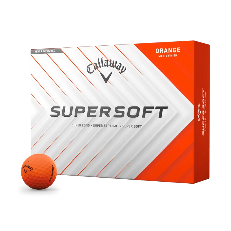 Callaway Supersoft Golf Balls - Matte Orange - 2-Pack