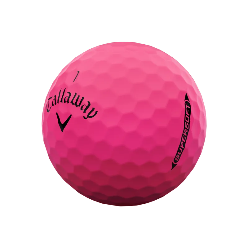 Callaway Supersoft Golf Balls - Matte Pink - 2 Dozen Pack