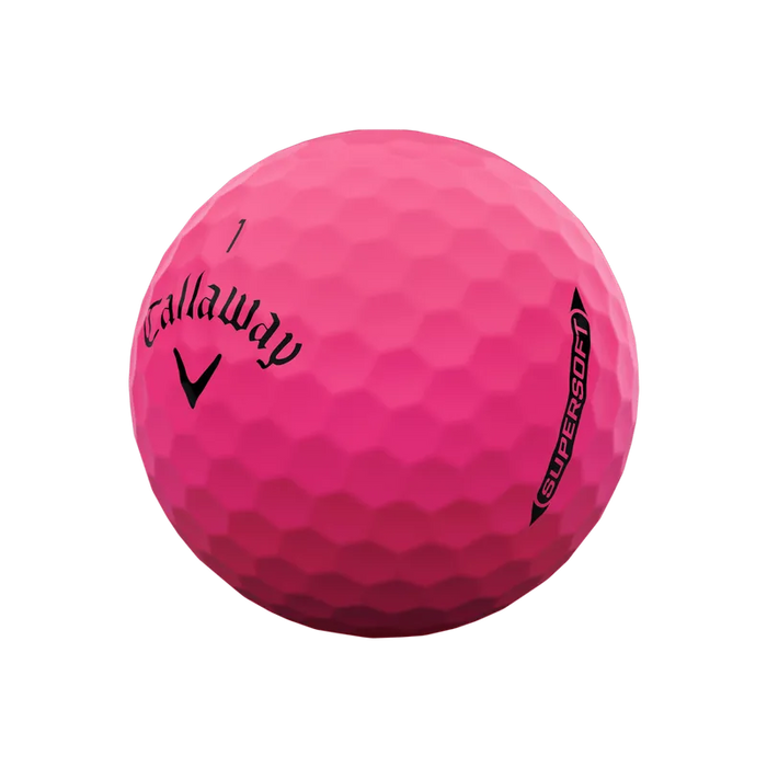 Callaway Supersoft Golf Balls - Matte Pink - 2 Dozen Pack