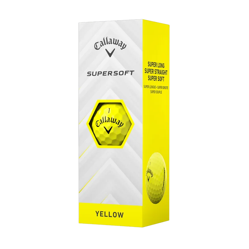 Callaway Supersoft Golf Balls - Yellow - One Dozen