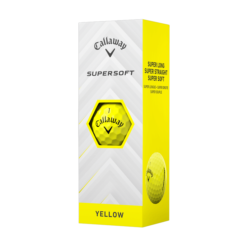 Callaway Supersoft Golf Balls - Yellow - One Dozen