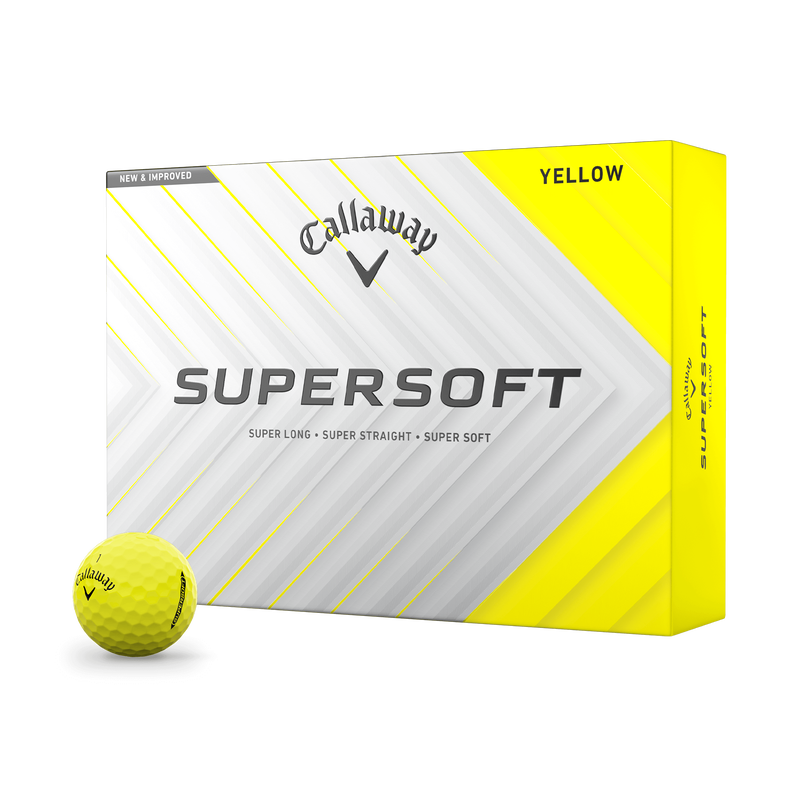 Callaway Supersoft Golf Balls - Yellow - One Dozen