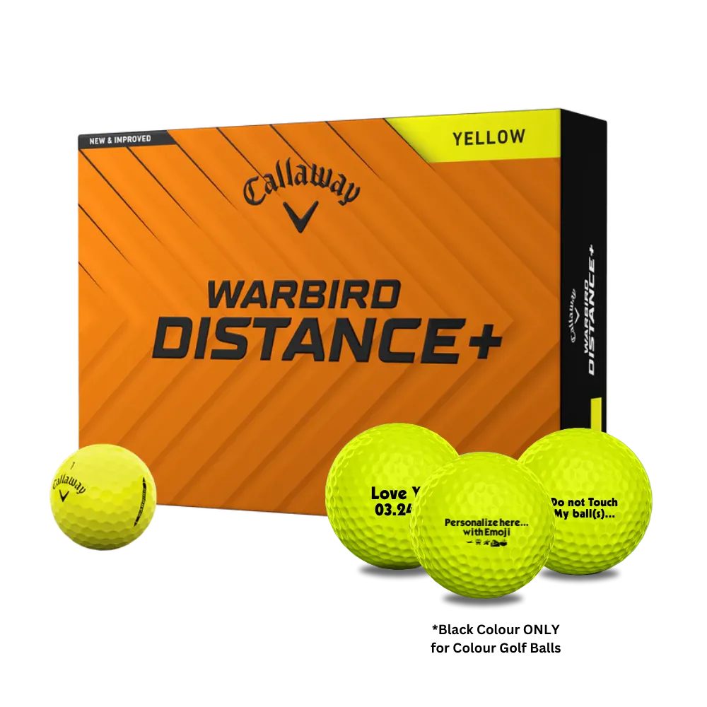 Callaway Warbird Distance+ Golf Balls - Personalization