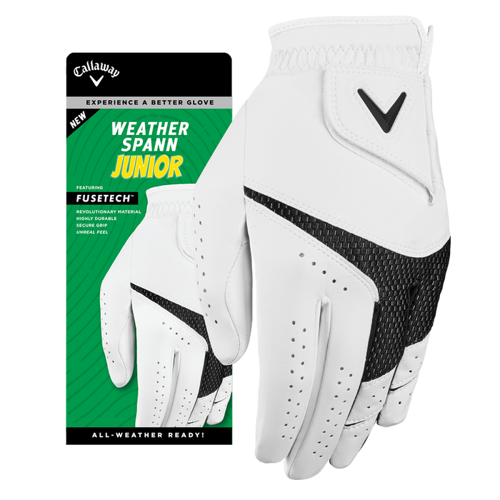 Callaway Weather Spann Golf Glove - Junior - 6 PACK