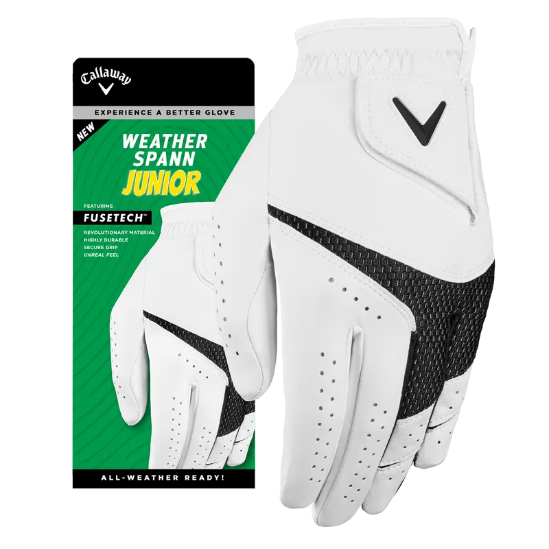Callaway Weather Spann Golf Glove - Junior - 6 PACK