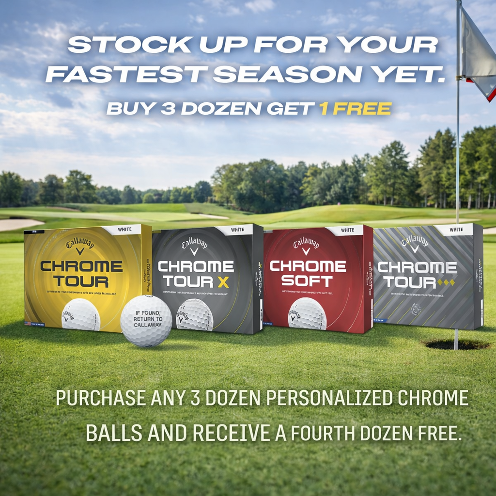 Callaway Chrome Soft Triple Track - Buy 3 Get 1 Dozen Free - Free Personalization