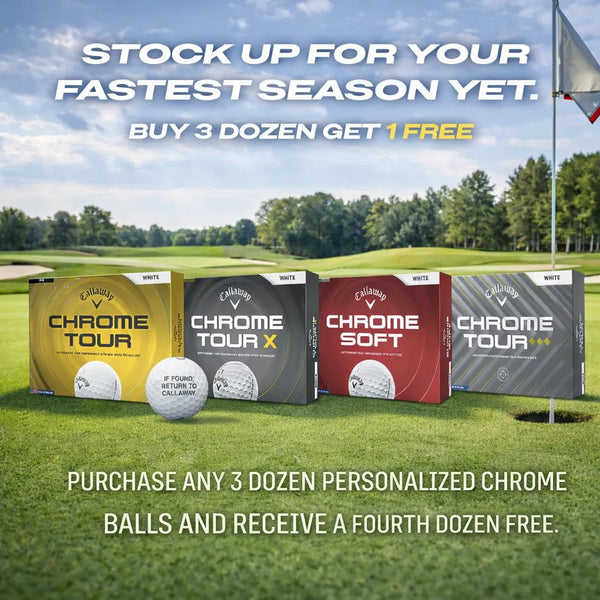 Callaway Chrome Soft Triple Track - Buy 3 Get 1 Dozen Free - Free Personalization