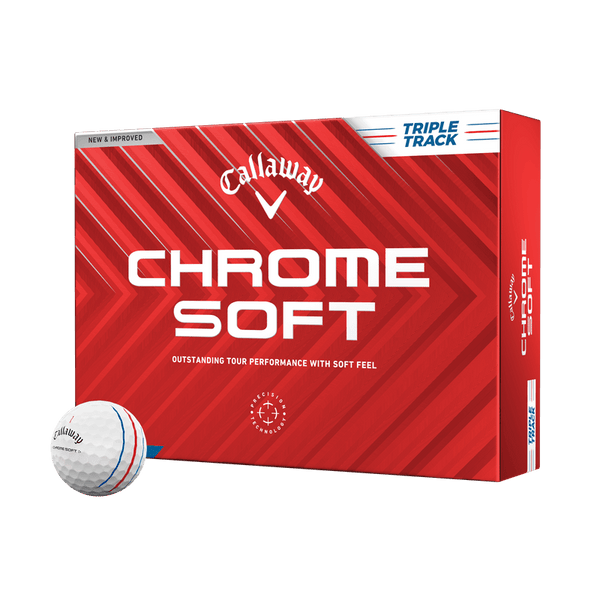 Callaway Chrome Soft Triple Track Golf Ball dozen