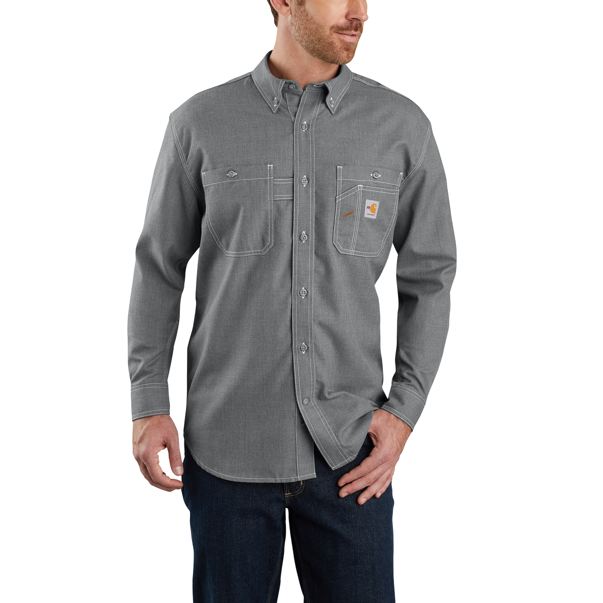 Carhartt FR Force Original Fit Lightweight Long Sleeve Button Shirt