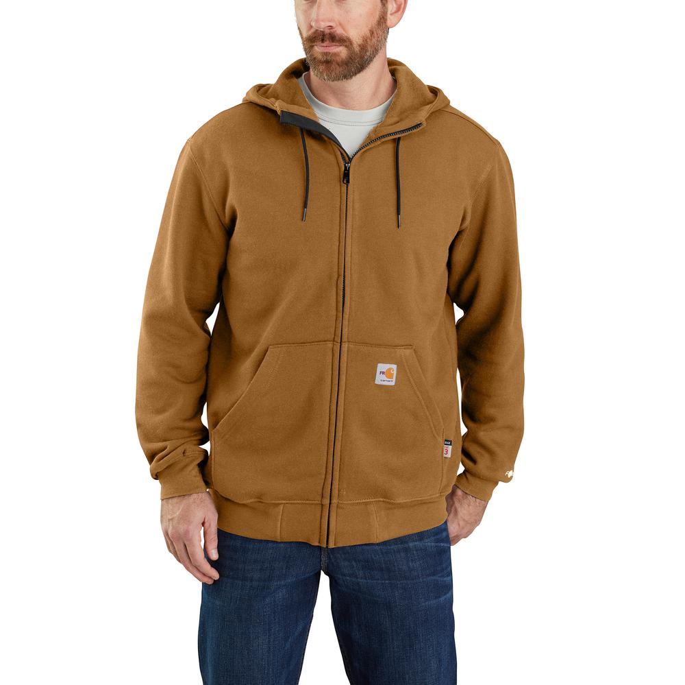Carhartt Flame Resistant Force Original Fit Midweight Hooded Zip Front Sweatshirt