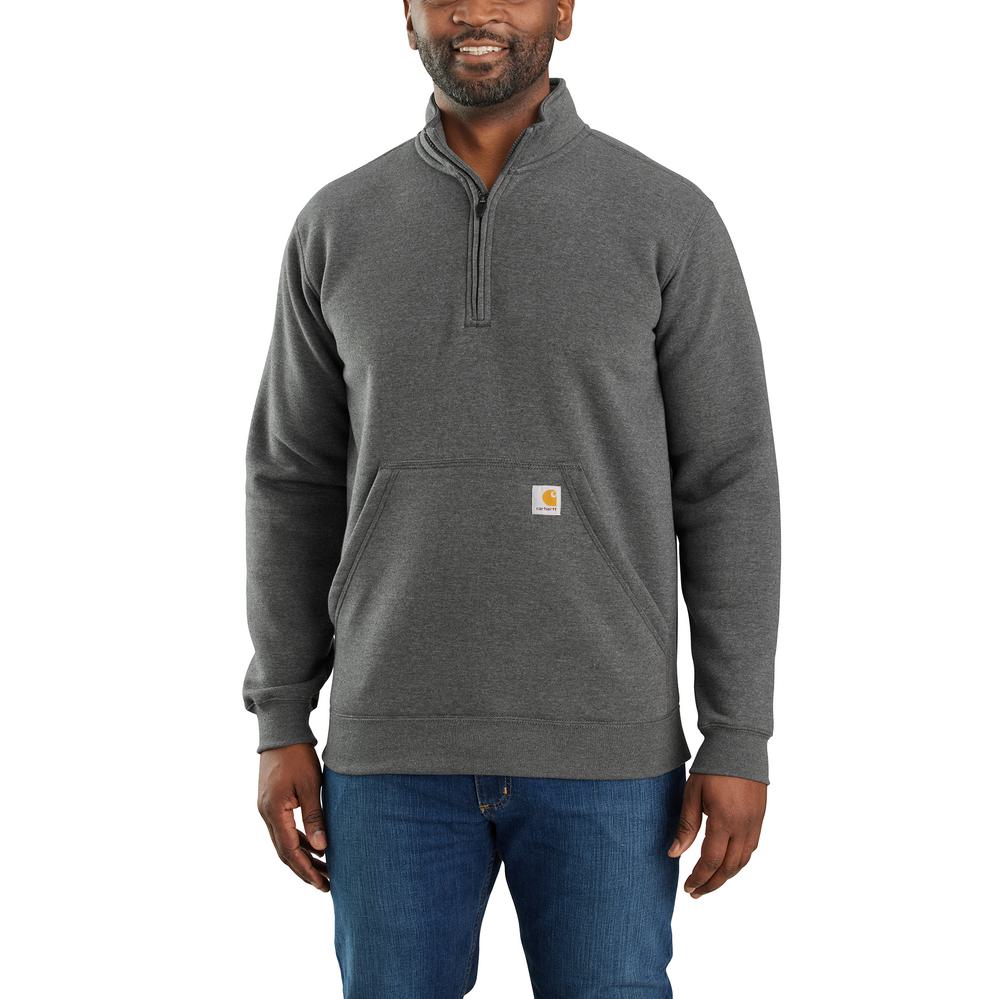 Carhartt Men's Loose Fit Midweight 1/4 Zip Mock Neck Sweatshirt