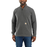 Carhartt Men's Loose Fit Midweight 1/4 Zip Mock Neck Sweatshirt