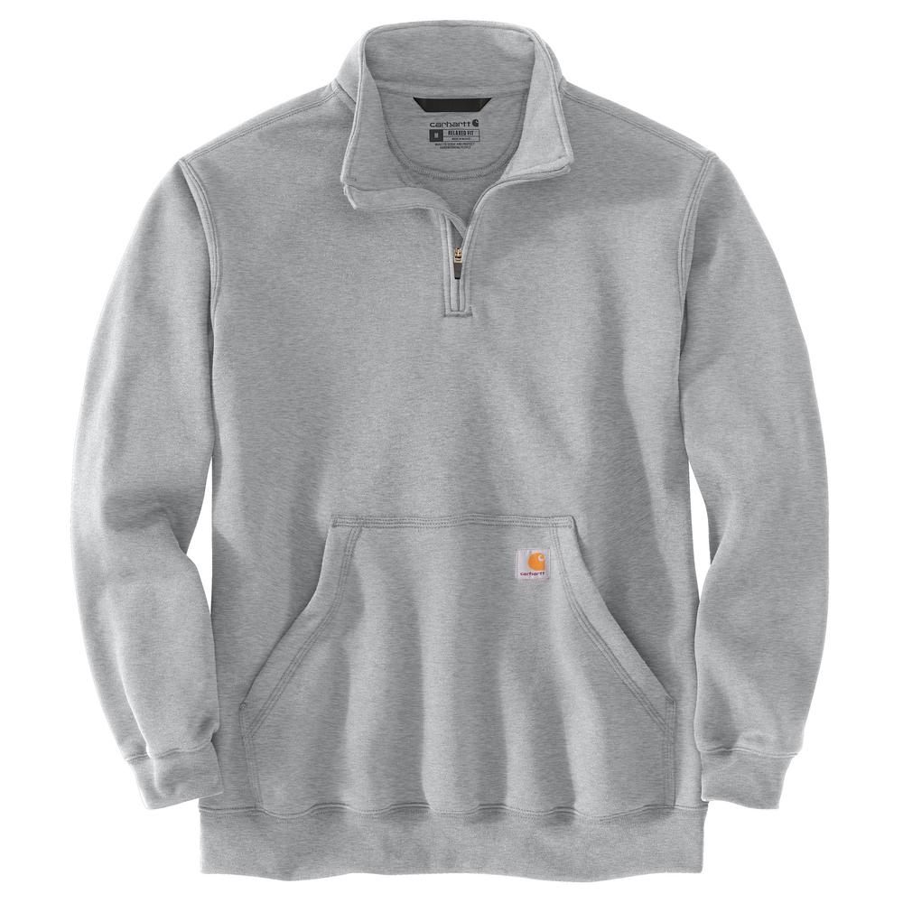 Carhartt Men's Loose Fit Midweight 1/4 Zip Mock Neck Sweatshirt