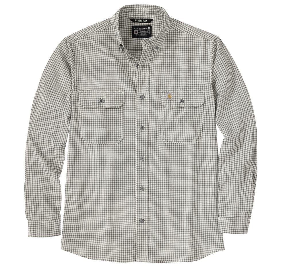 Carhartt Rugged Flex™ Lightweight Long-Sleeve Plaid Shirt