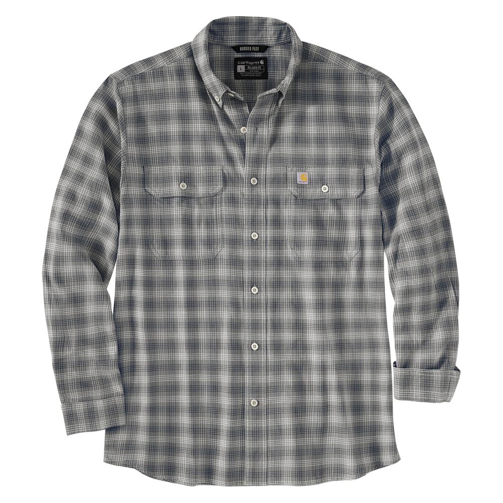 Carhartt Rugged Flex™ Lightweight Long-Sleeve Plaid Shirt