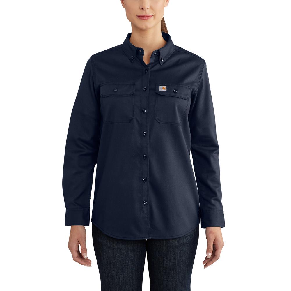 Carhartt Women's Flame Resistant Relaxed Fit Rugged Flex Twill Shirt