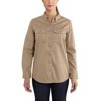 Carhartt Women's Flame Resistant Relaxed Fit Rugged Flex Twill Shirt