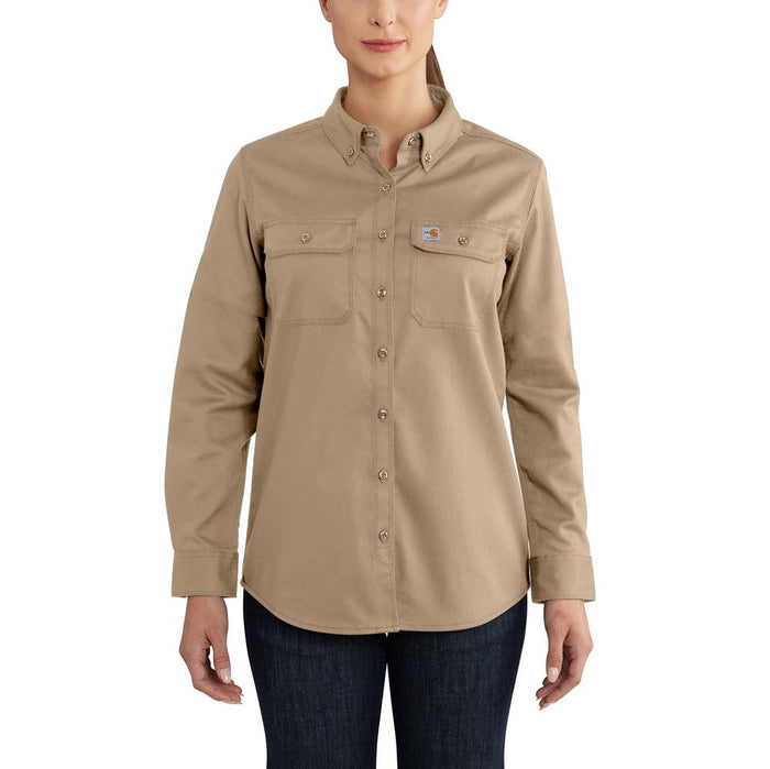 Carhartt Women's Flame Resistant Relaxed Fit Rugged Flex Twill Shirt