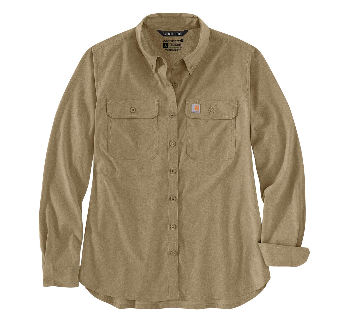 Carhartt Women's Force Relaxed Fit Lightweight Long-Sleeve Button Down Shirt
